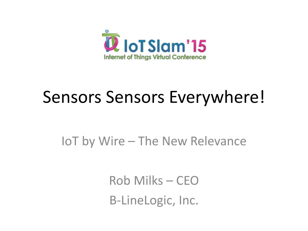 sensors sensors everywhere