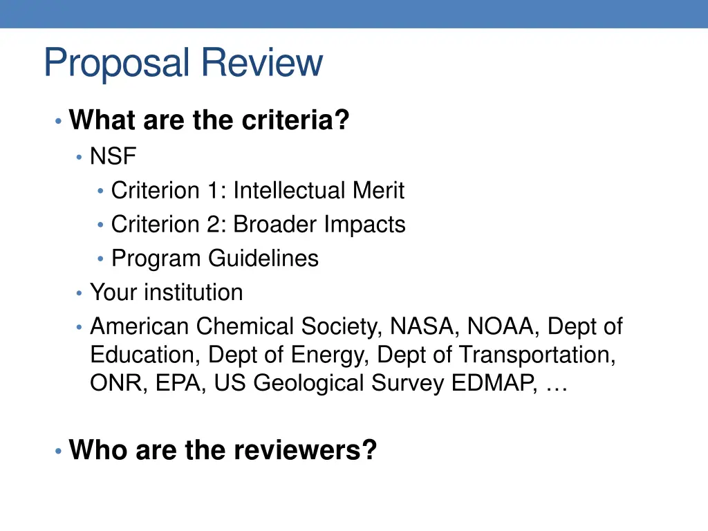 proposal review