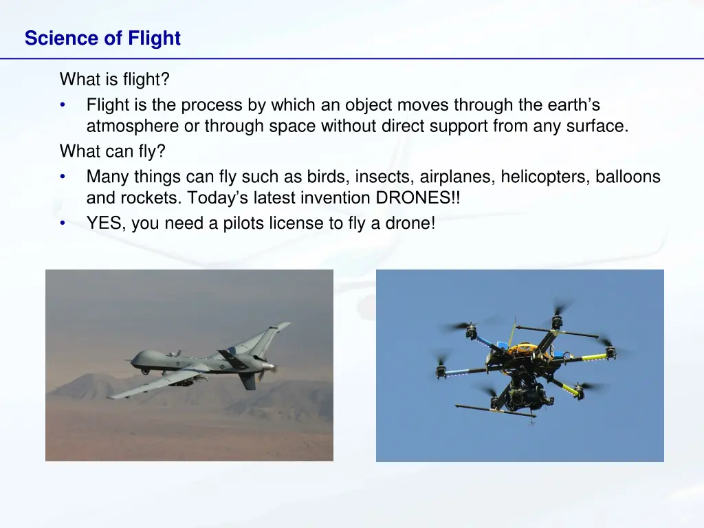 science of flight