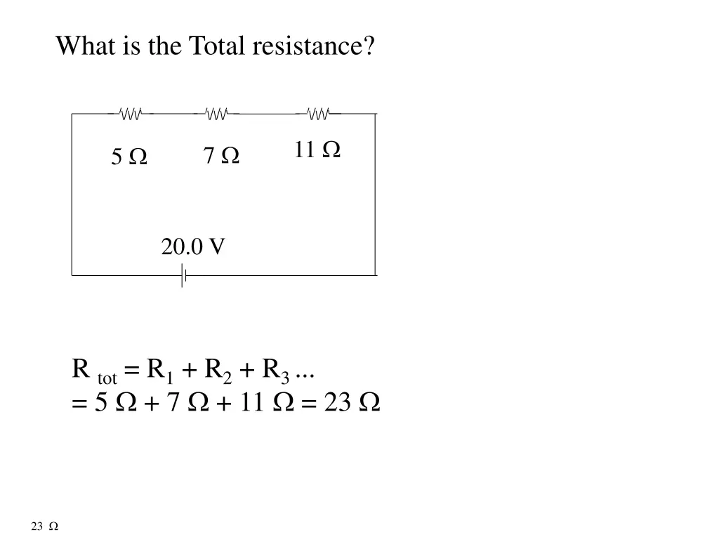 what is the total resistance
