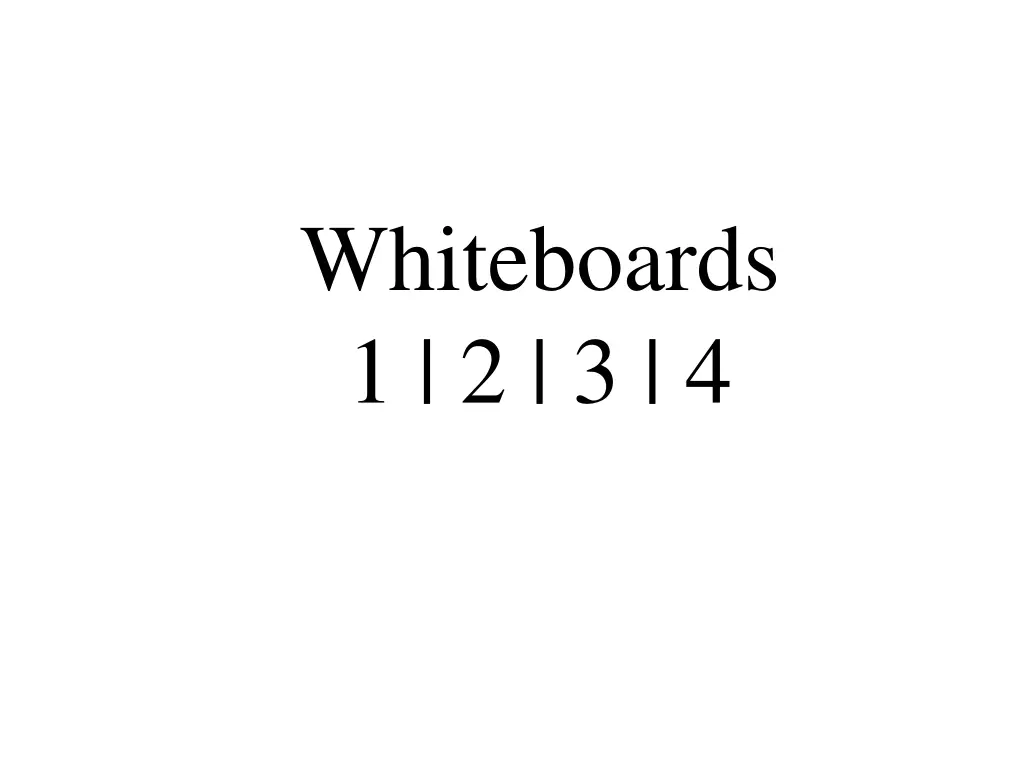 whiteboards 1 2 3 4