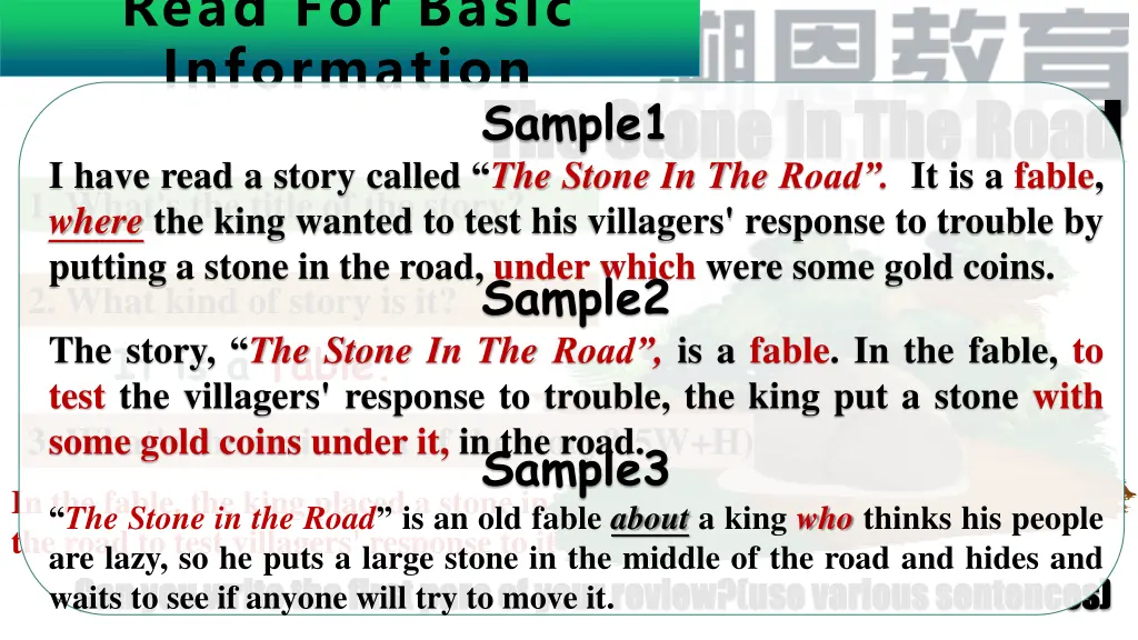 read for basic information