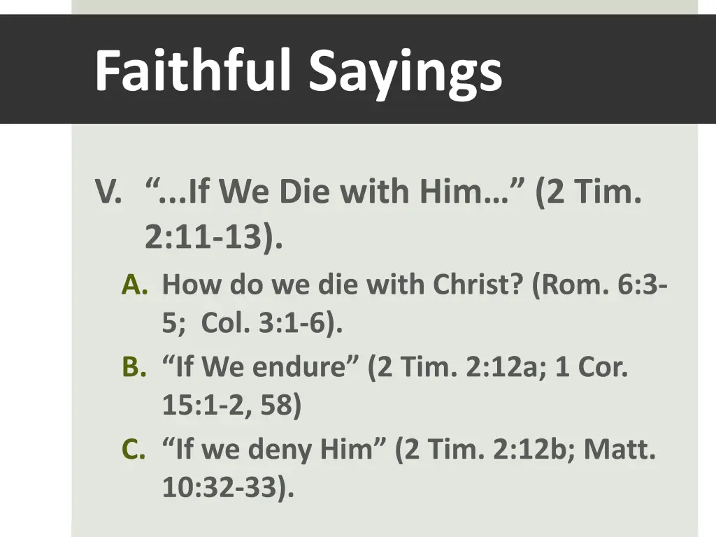faithful sayings 4