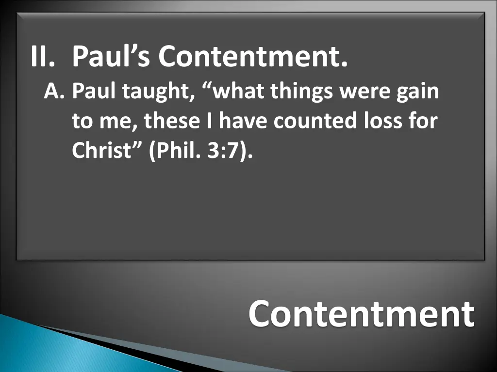 ii paul s contentment a paul taught what things
