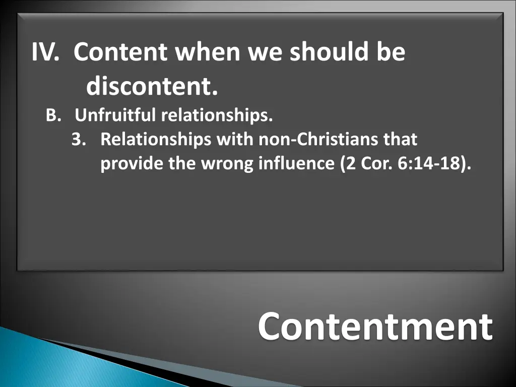 iv content when we should be discontent 2