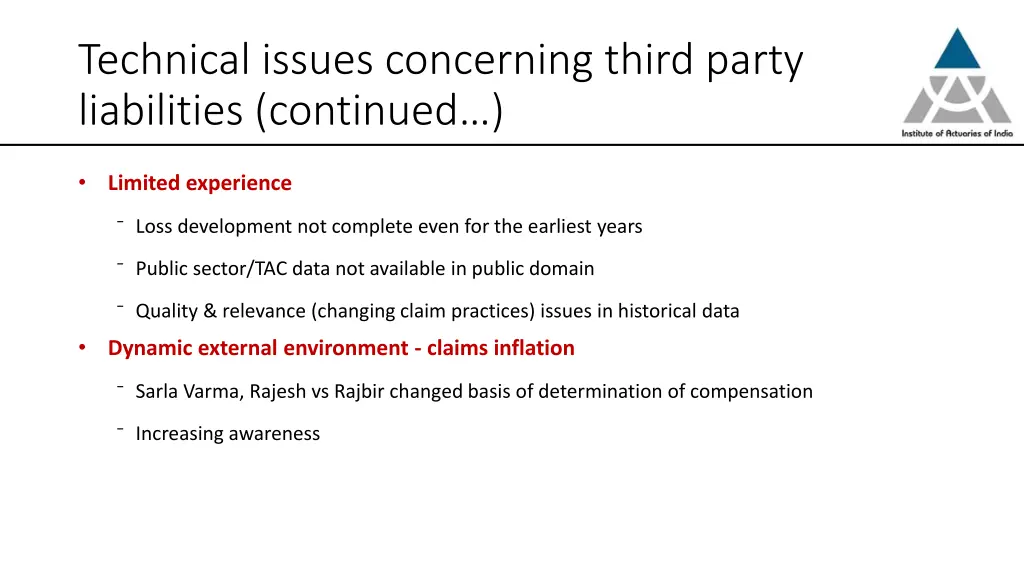 technical issues concerning third party 1