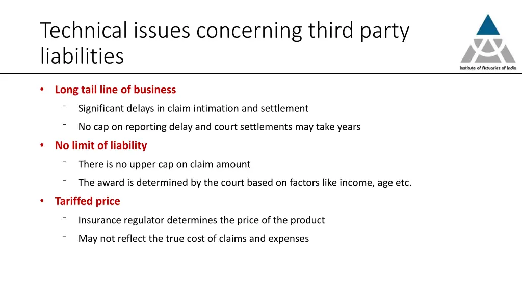 technical issues concerning third party