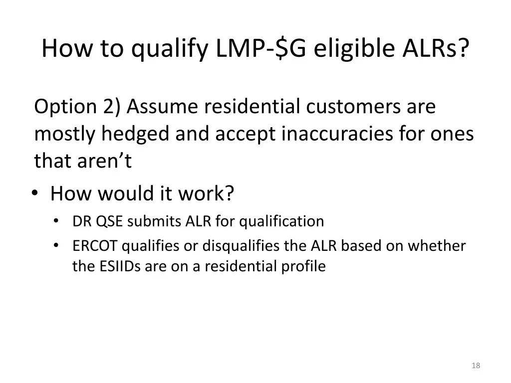 how to qualify lmp g eligible alrs 3