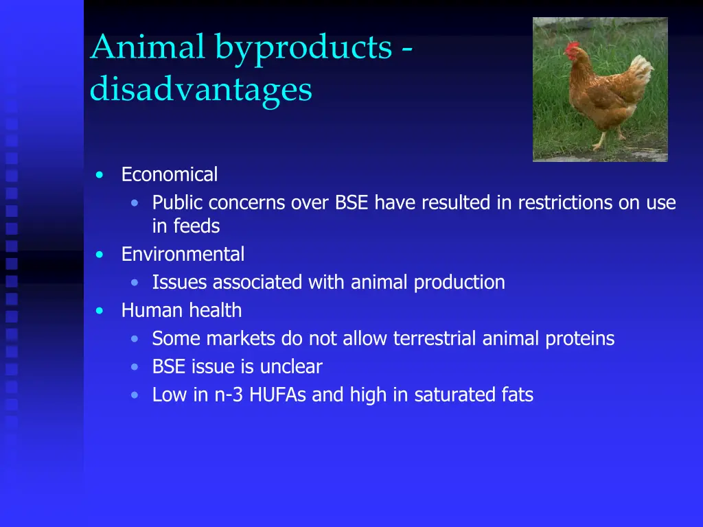 animal byproducts disadvantages
