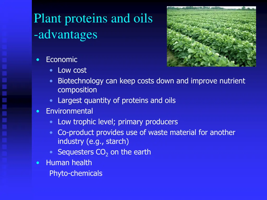 plant proteins and oils advantages