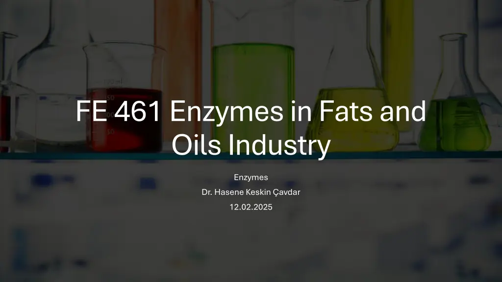 fe 461 enzymes in fats and oils industry