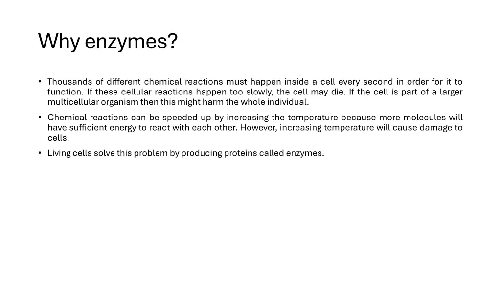 whyenzymes