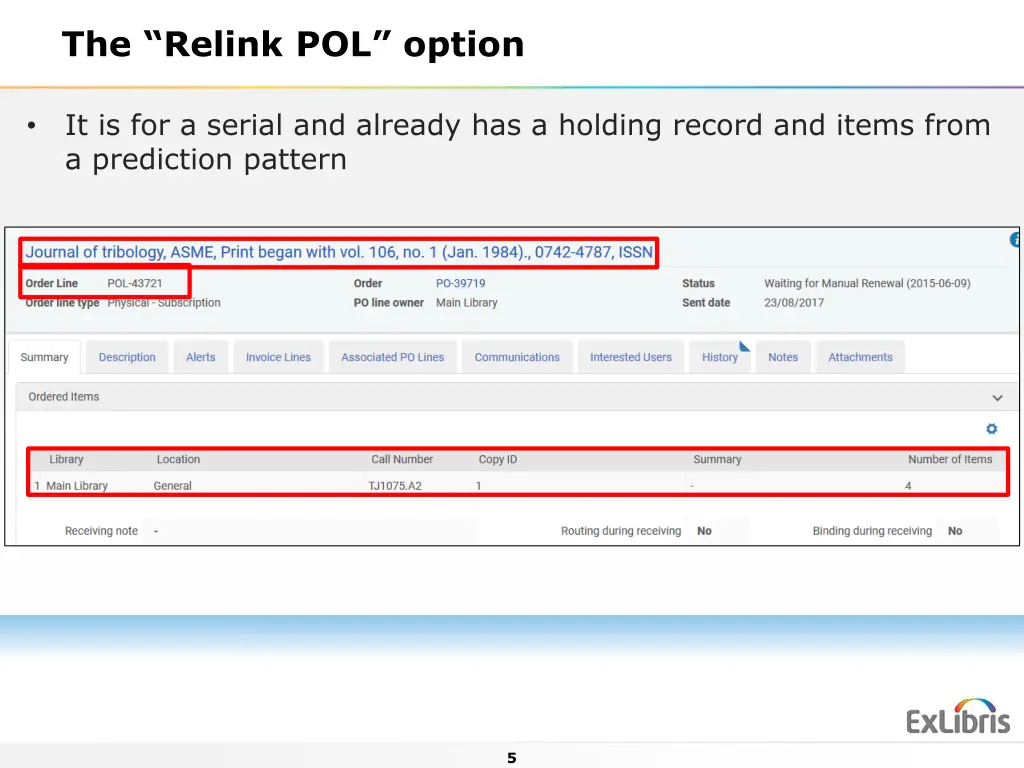 the relink pol option 4