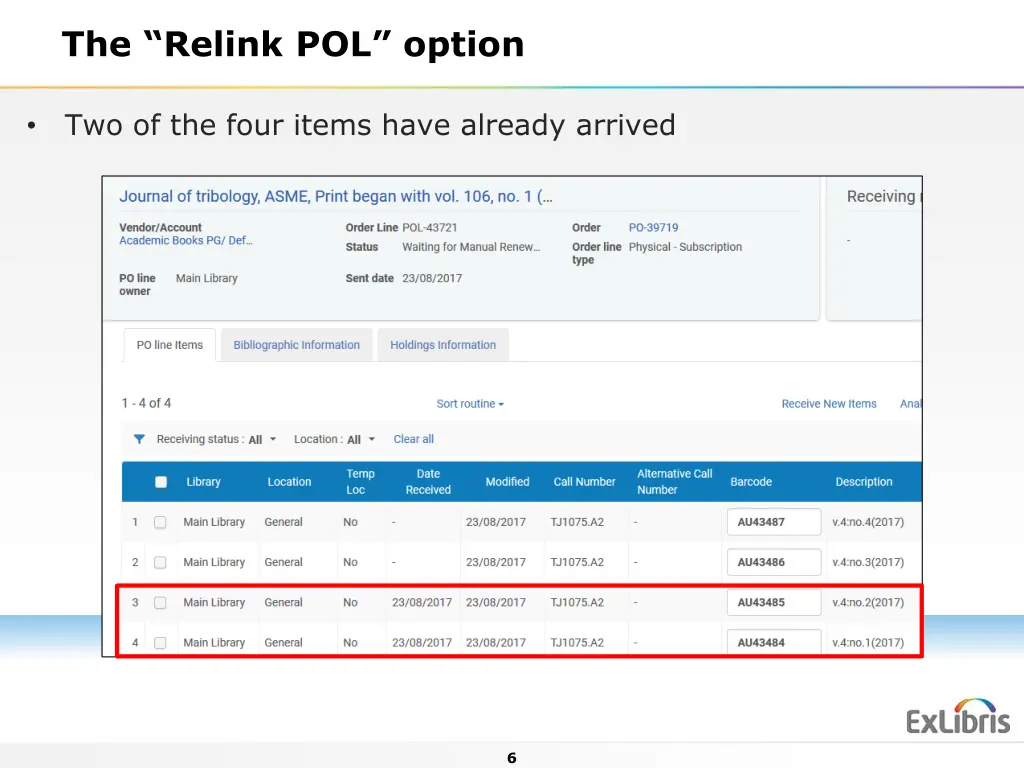 the relink pol option 5