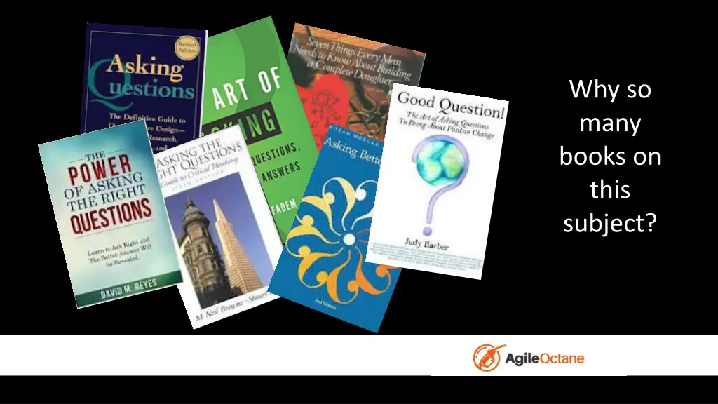 why so many books on this subject