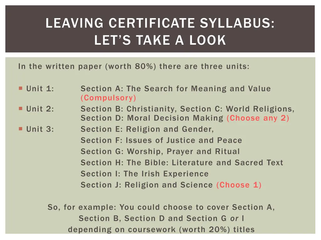 leaving certificate syllabus let s take a look