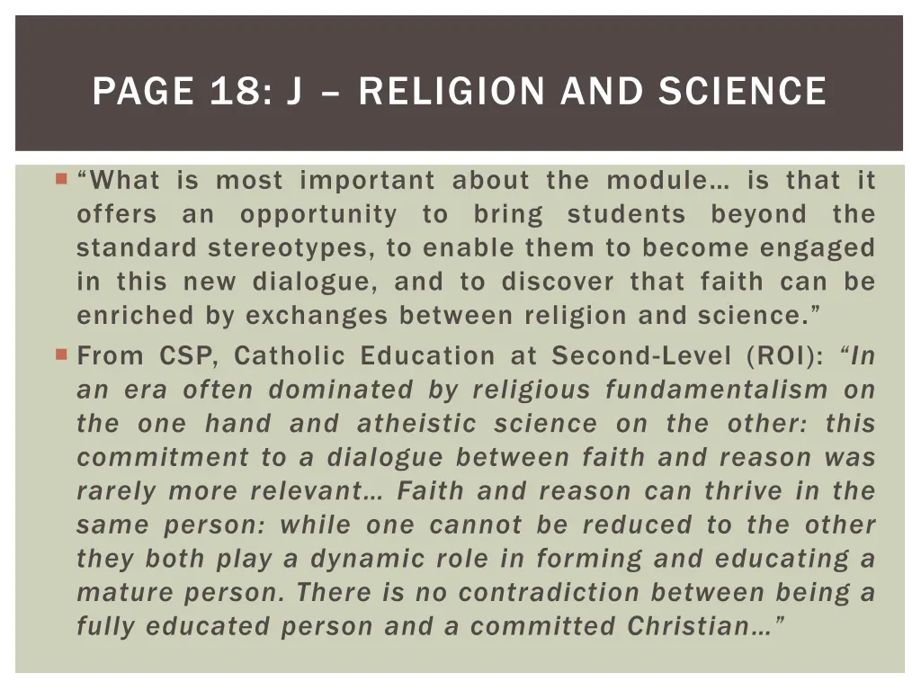 page 18 j religion and science