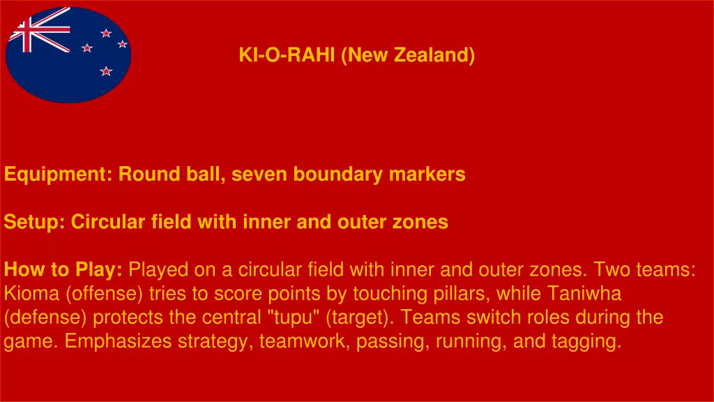 ki o rahi new zealand
