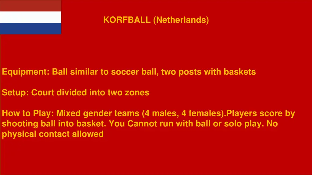 korfball netherlands