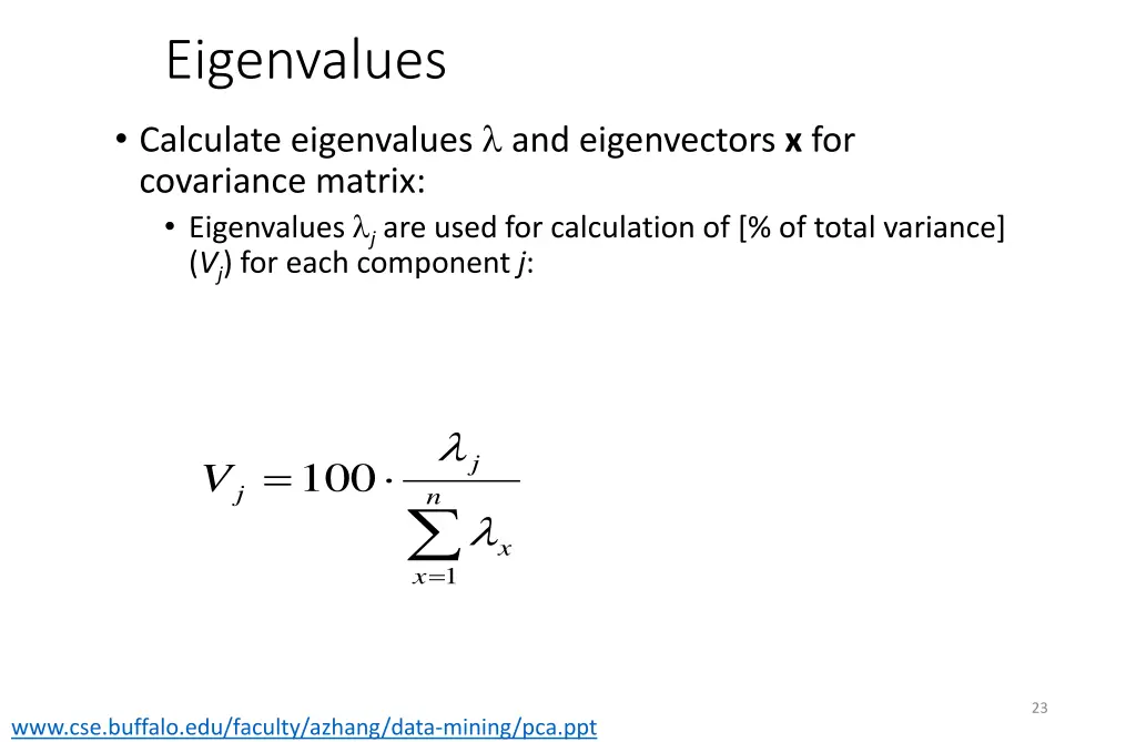 eigenvalues