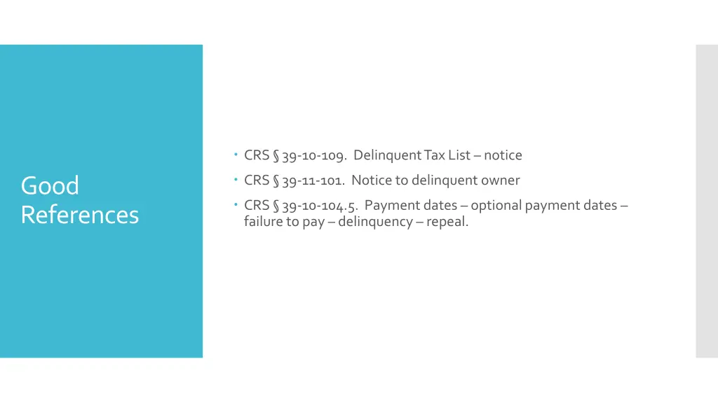 crs 39 10 109 delinquent tax list notice
