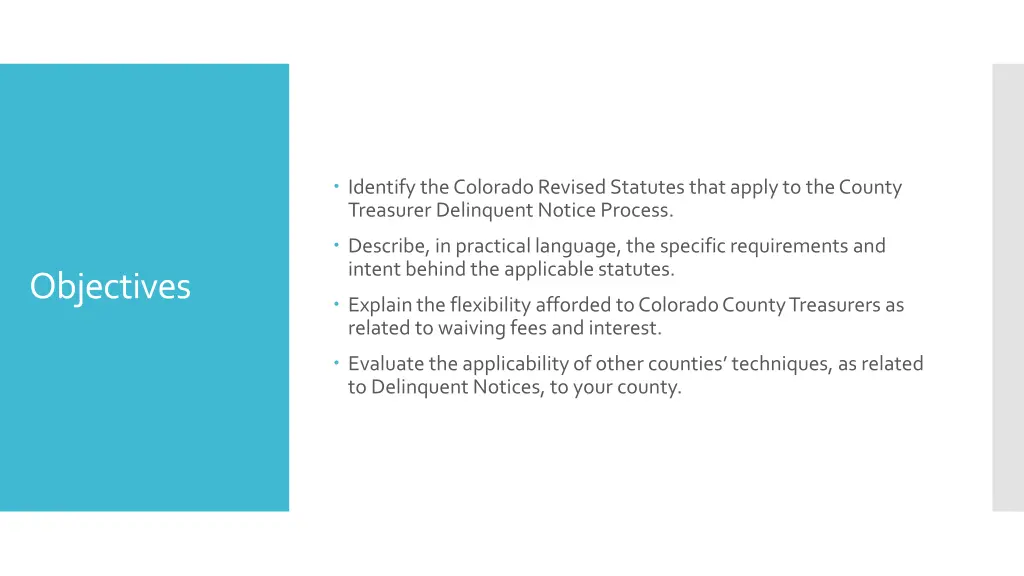 identify the colorado revised statutes that apply