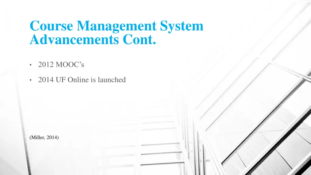 course management system advancements cont