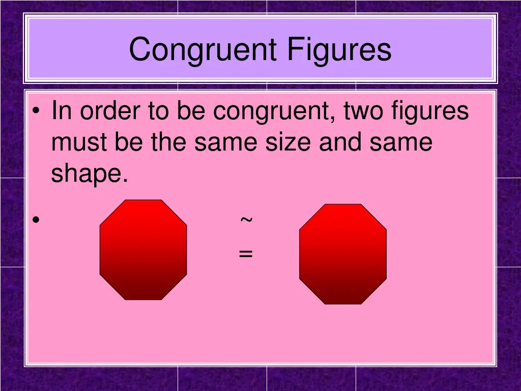 congruent figures