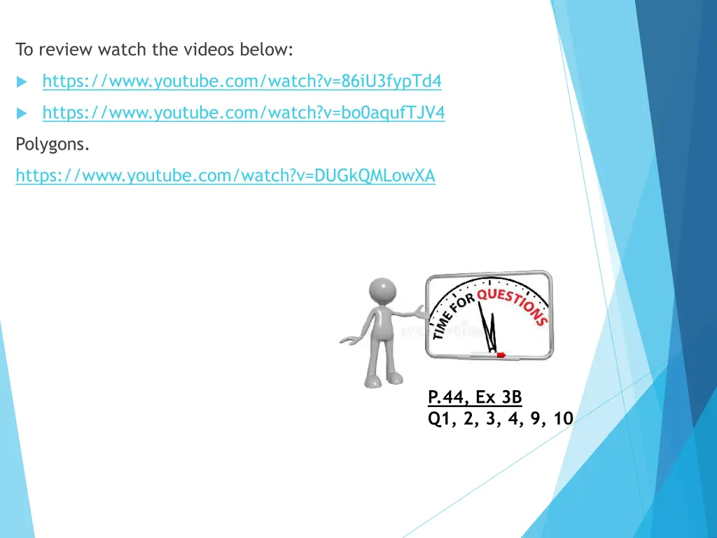 to review watch the videos below