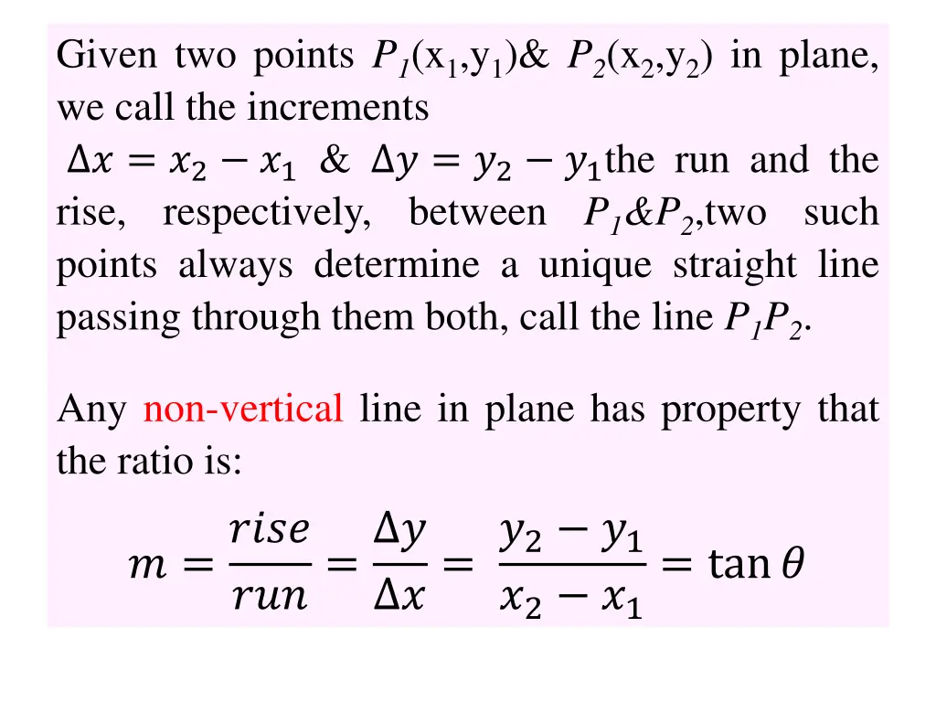 given two points p 1 x 1 y 1 p 2 x 2 y 2 in plane