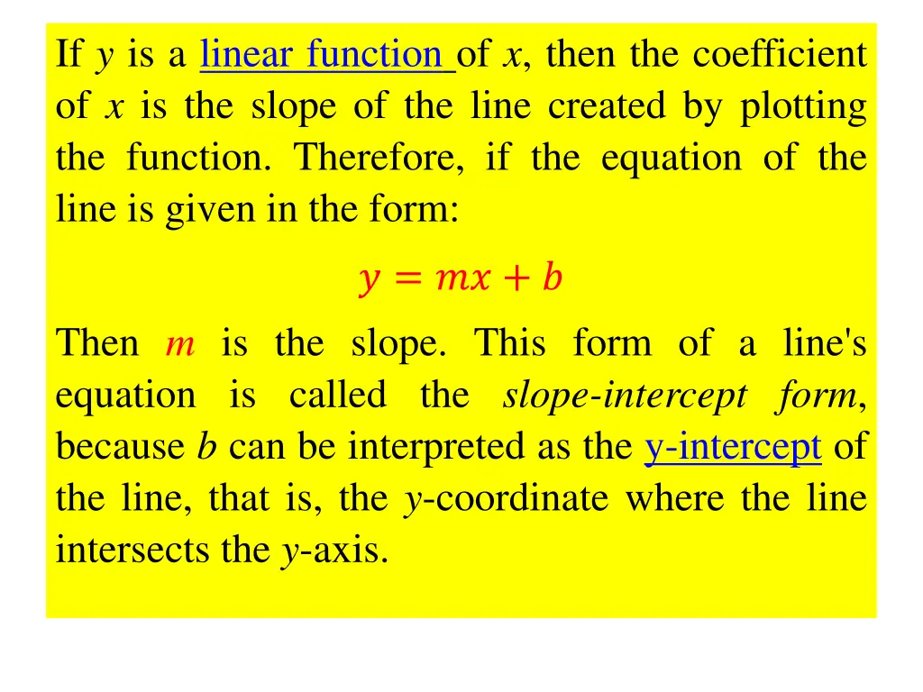 linear function