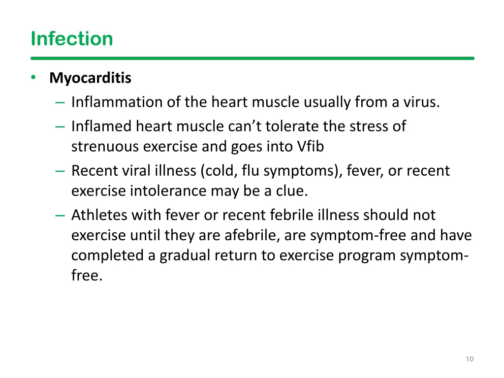 infection