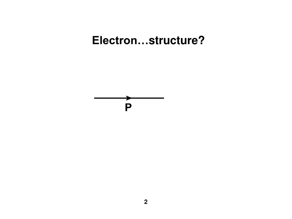 electron structure