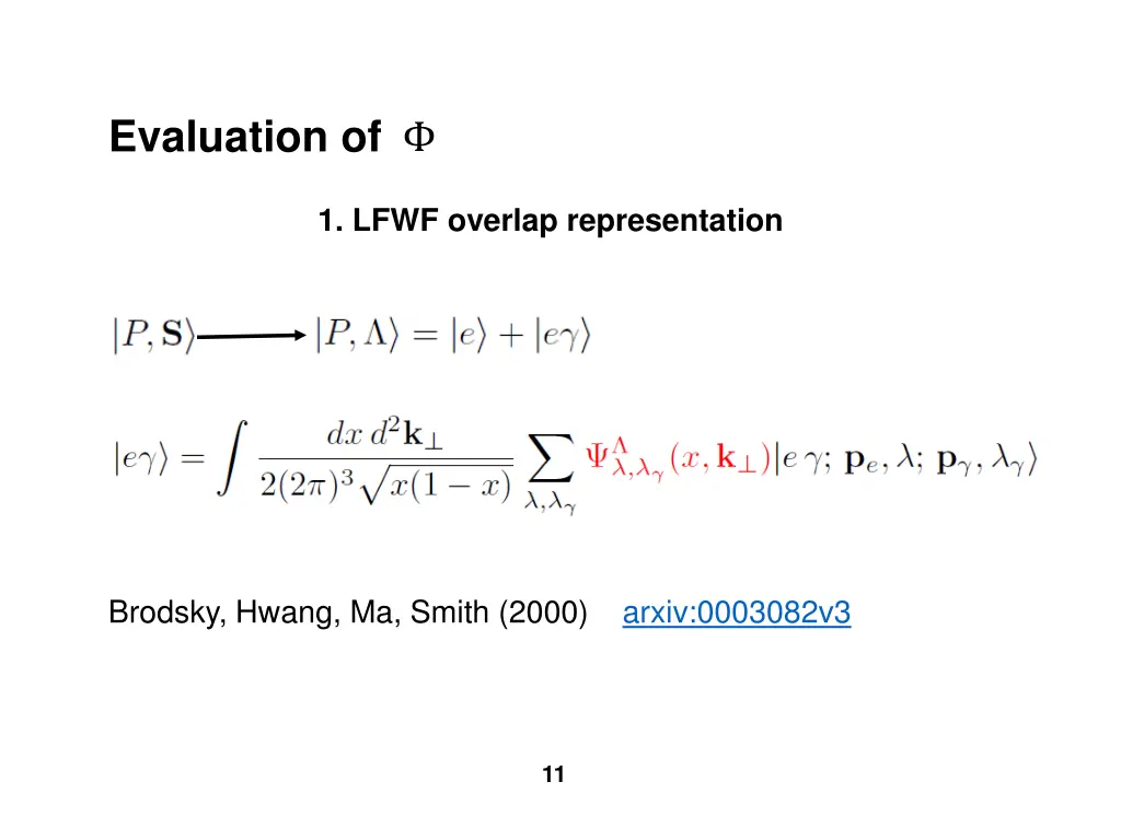 evaluation of
