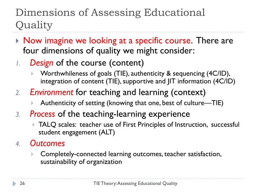 dimensions of assessing educational quality 2