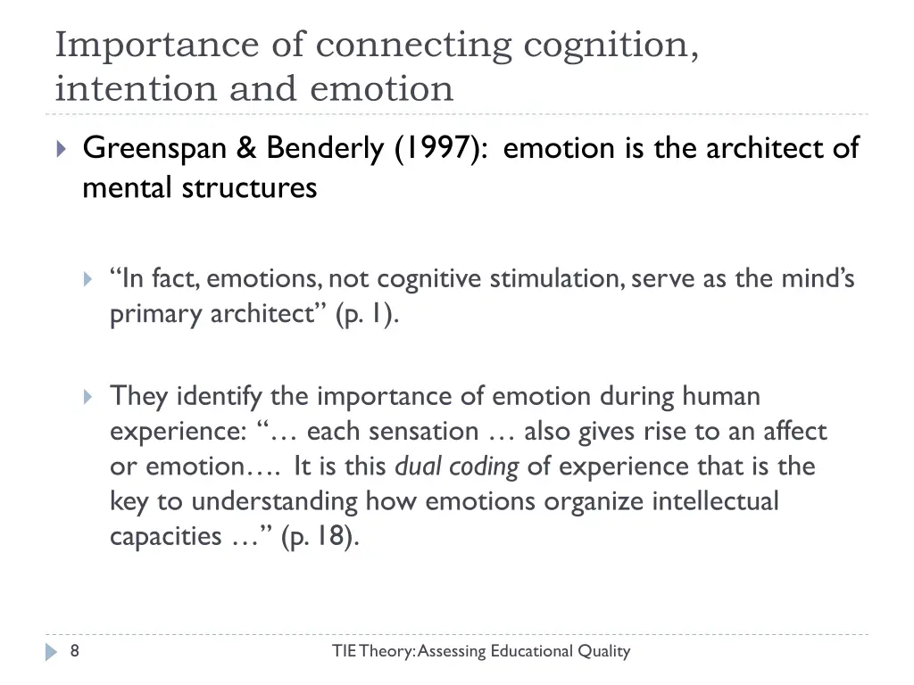 importance of connecting cognition intention