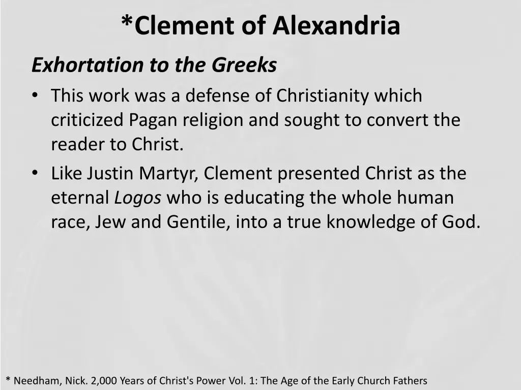 clement of alexandria 1