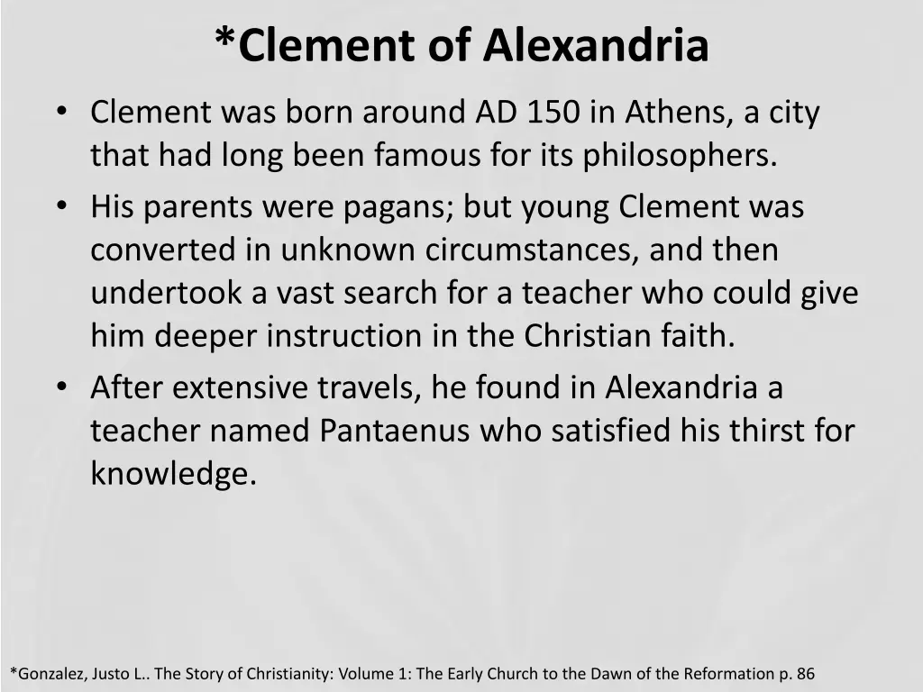 clement of alexandria clement was born around