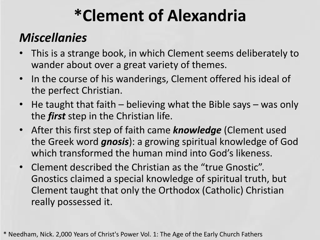 clement of alexandria miscellanies this