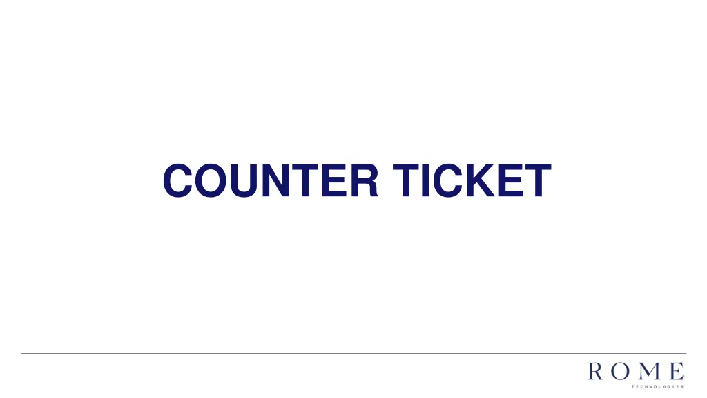 counter ticket