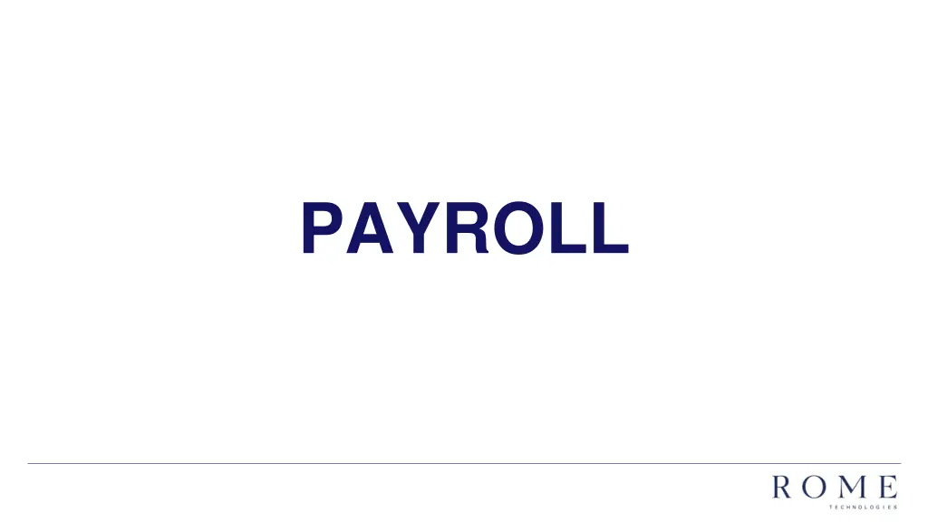 payroll