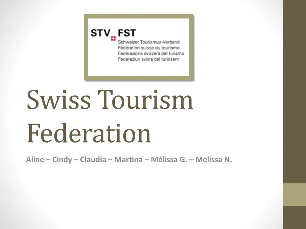 swiss tourism federation