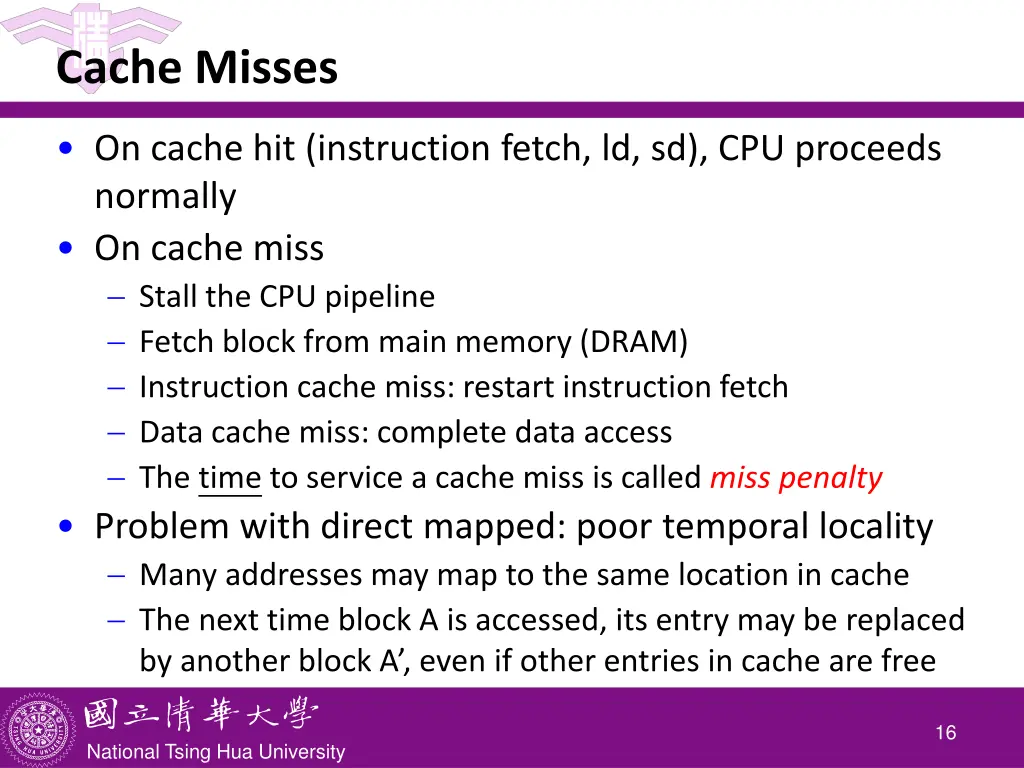 cache misses