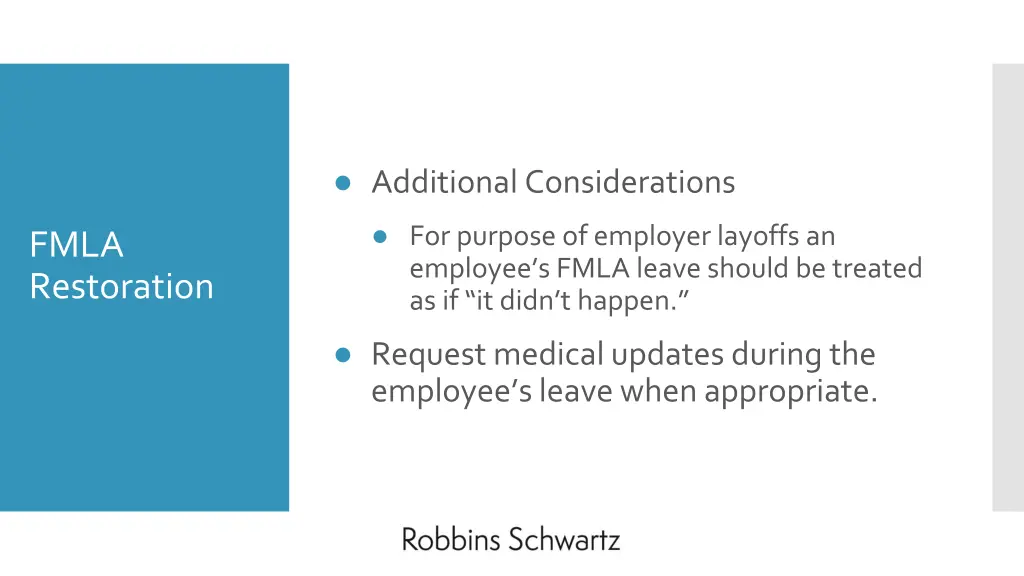 additional considerations
