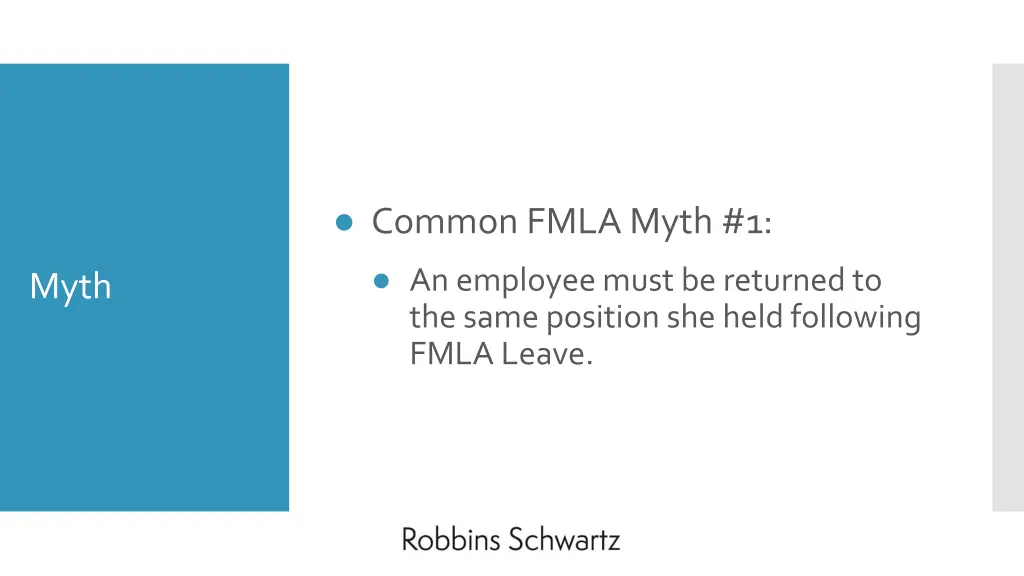 common fmla myth 1