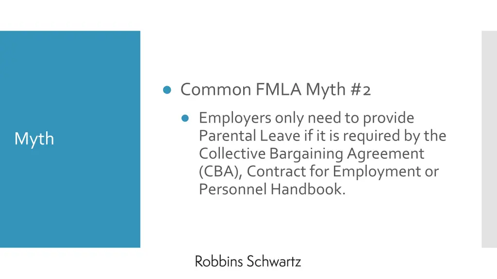 common fmla myth 2