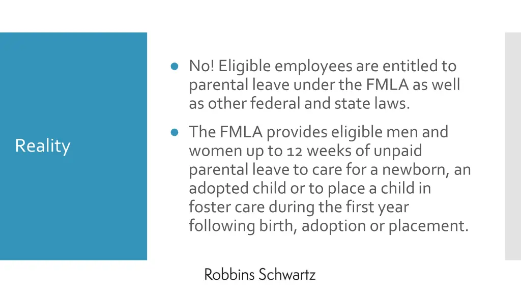 no eligible employees are entitled to parental