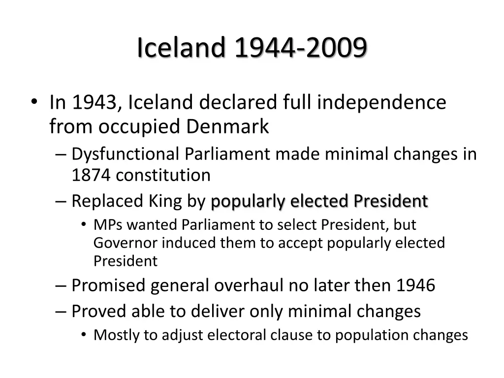 iceland 1944 2009