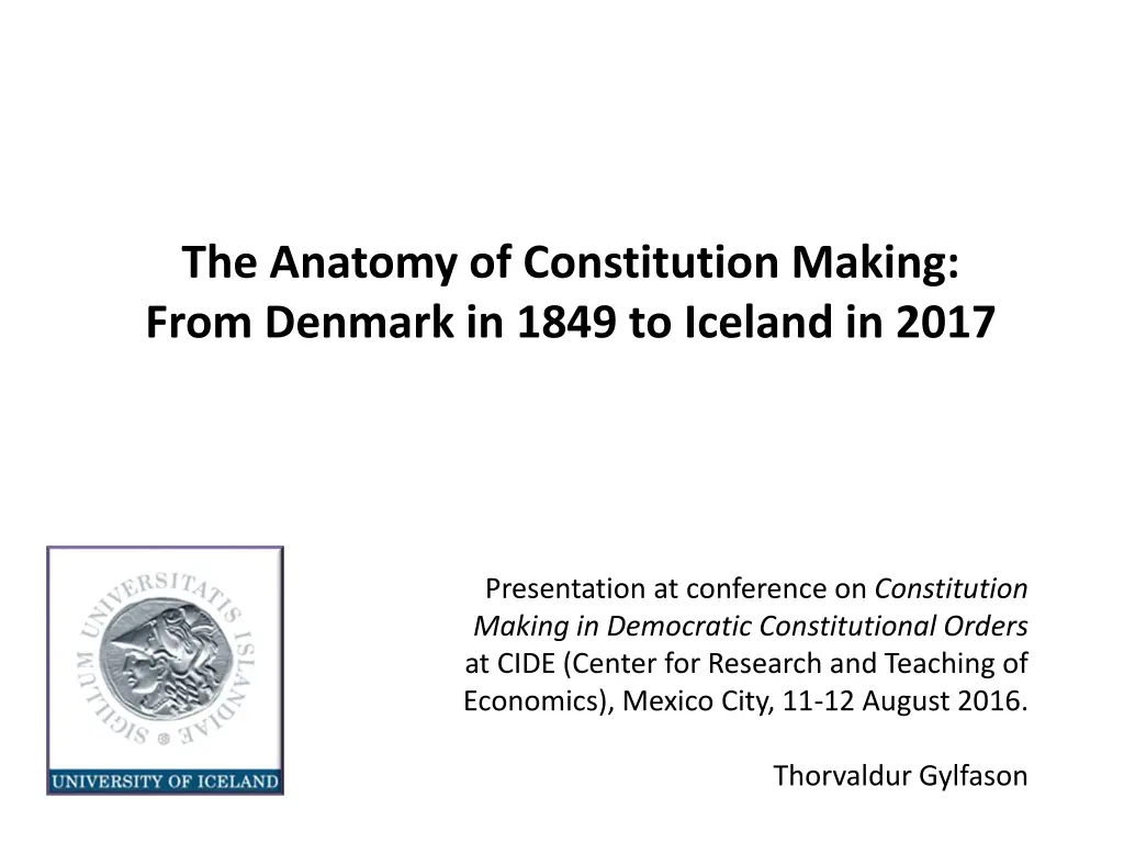 the anatomy of constitution making from denmark