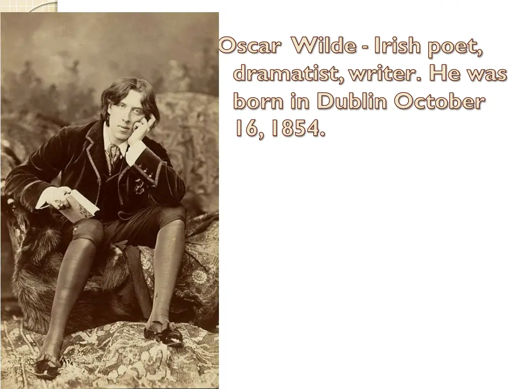oscar wilde irish poet dramatist writer